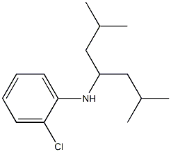 2-chloro-N-(2,6-dimethylheptan-4-yl)aniline Struktur