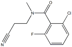 2-chloro-N-(2-cyanoethyl)-6-fluoro-N-methylbenzamide Struktur