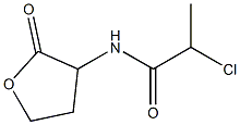 2-chloro-N-(2-oxooxolan-3-yl)propanamide Struktur