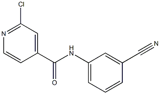 2-chloro-N-(3-cyanophenyl)pyridine-4-carboxamide Struktur