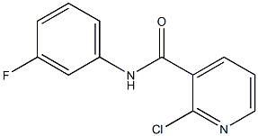 2-chloro-N-(3-fluorophenyl)pyridine-3-carboxamide Struktur