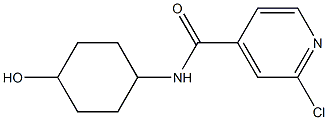 2-chloro-N-(4-hydroxycyclohexyl)pyridine-4-carboxamide Struktur