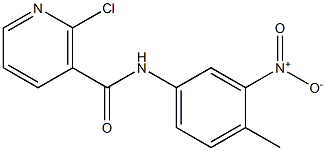 2-chloro-N-(4-methyl-3-nitrophenyl)nicotinamide Struktur