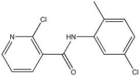 2-chloro-N-(5-chloro-2-methylphenyl)nicotinamide Struktur