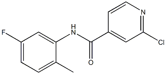 2-chloro-N-(5-fluoro-2-methylphenyl)pyridine-4-carboxamide Struktur