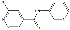 2-chloro-N-(pyridin-3-yl)pyridine-4-carboxamide Struktur