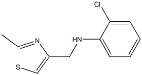 2-chloro-N-[(2-methyl-1,3-thiazol-4-yl)methyl]aniline Struktur