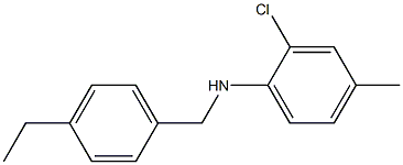 2-chloro-N-[(4-ethylphenyl)methyl]-4-methylaniline Struktur