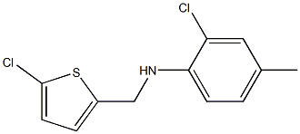 2-chloro-N-[(5-chlorothiophen-2-yl)methyl]-4-methylaniline Struktur