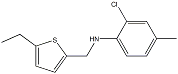 2-chloro-N-[(5-ethylthiophen-2-yl)methyl]-4-methylaniline Struktur