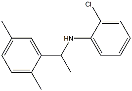 2-chloro-N-[1-(2,5-dimethylphenyl)ethyl]aniline Struktur