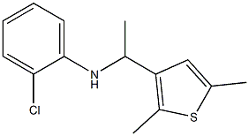 2-chloro-N-[1-(2,5-dimethylthiophen-3-yl)ethyl]aniline Struktur