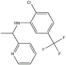 2-chloro-N-[1-(pyridin-2-yl)ethyl]-5-(trifluoromethyl)aniline Struktur