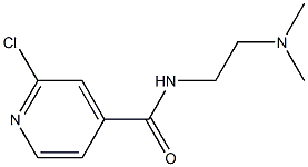 2-chloro-N-[2-(dimethylamino)ethyl]pyridine-4-carboxamide Struktur