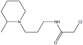 2-chloro-N-[3-(2-methylpiperidin-1-yl)propyl]acetamide Struktur