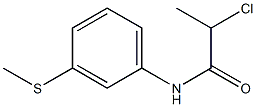 2-chloro-N-[3-(methylthio)phenyl]propanamide Struktur