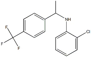 2-chloro-N-{1-[4-(trifluoromethyl)phenyl]ethyl}aniline Struktur