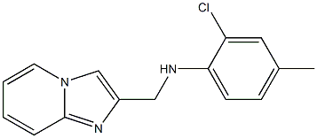 2-chloro-N-{imidazo[1,2-a]pyridin-2-ylmethyl}-4-methylaniline Struktur