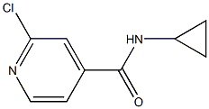 2-chloro-N-cyclopropylpyridine-4-carboxamide Struktur