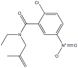 2-chloro-N-ethyl-N-(2-methylprop-2-enyl)-5-nitrobenzamide Struktur