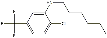 2-chloro-N-hexyl-5-(trifluoromethyl)aniline Struktur