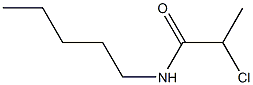 2-chloro-N-pentylpropanamide Struktur