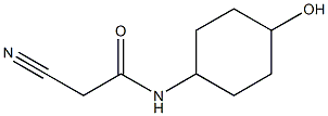 2-cyano-N-(4-hydroxycyclohexyl)acetamide Struktur