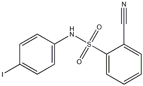 2-cyano-N-(4-iodophenyl)benzene-1-sulfonamide Struktur