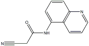 2-cyano-N-(quinolin-5-yl)acetamide Struktur