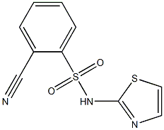 2-cyano-N-1,3-thiazol-2-ylbenzenesulfonamide Struktur