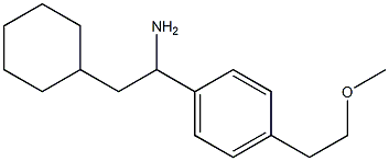 2-cyclohexyl-1-[4-(2-methoxyethyl)phenyl]ethan-1-amine Struktur