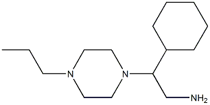 2-cyclohexyl-2-(4-propylpiperazin-1-yl)ethanamine Struktur