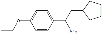 2-cyclopentyl-1-(4-ethoxyphenyl)ethan-1-amine Struktur