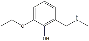 2-ethoxy-6-[(methylamino)methyl]phenol Struktur