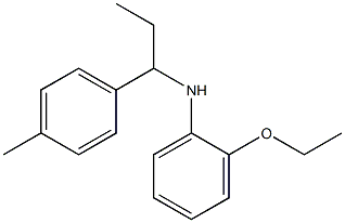 2-ethoxy-N-[1-(4-methylphenyl)propyl]aniline Struktur