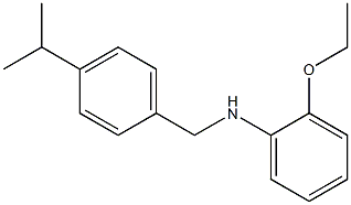 2-ethoxy-N-{[4-(propan-2-yl)phenyl]methyl}aniline Struktur