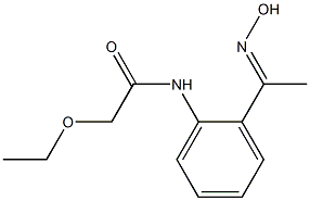 2-ethoxy-N-{2-[1-(hydroxyimino)ethyl]phenyl}acetamide Struktur