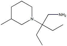 2-ethyl-2-(3-methylpiperidin-1-yl)butan-1-amine Struktur