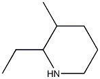 2-ethyl-3-methylpiperidine Struktur