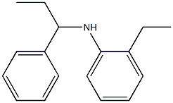 2-ethyl-N-(1-phenylpropyl)aniline Struktur