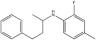 2-fluoro-4-methyl-N-(4-phenylbutan-2-yl)aniline Struktur