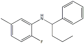 2-fluoro-5-methyl-N-(1-phenylbutyl)aniline Struktur