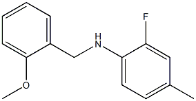 2-fluoro-N-[(2-methoxyphenyl)methyl]-4-methylaniline Struktur