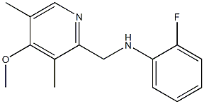 2-fluoro-N-[(4-methoxy-3,5-dimethylpyridin-2-yl)methyl]aniline Struktur