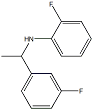 2-fluoro-N-[1-(3-fluorophenyl)ethyl]aniline Struktur