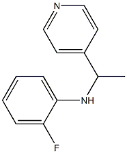 2-fluoro-N-[1-(pyridin-4-yl)ethyl]aniline Struktur