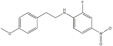 2-fluoro-N-[2-(4-methoxyphenyl)ethyl]-4-nitroaniline Struktur