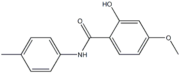 2-hydroxy-4-methoxy-N-(4-methylphenyl)benzamide Struktur