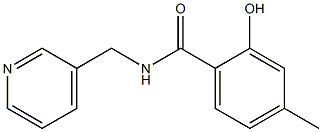 2-hydroxy-4-methyl-N-(pyridin-3-ylmethyl)benzamide Struktur