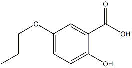 2-hydroxy-5-propoxybenzoic acid Struktur